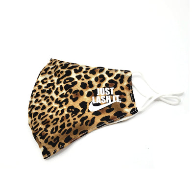 Leopard Print Mask "JUST LASH IT"