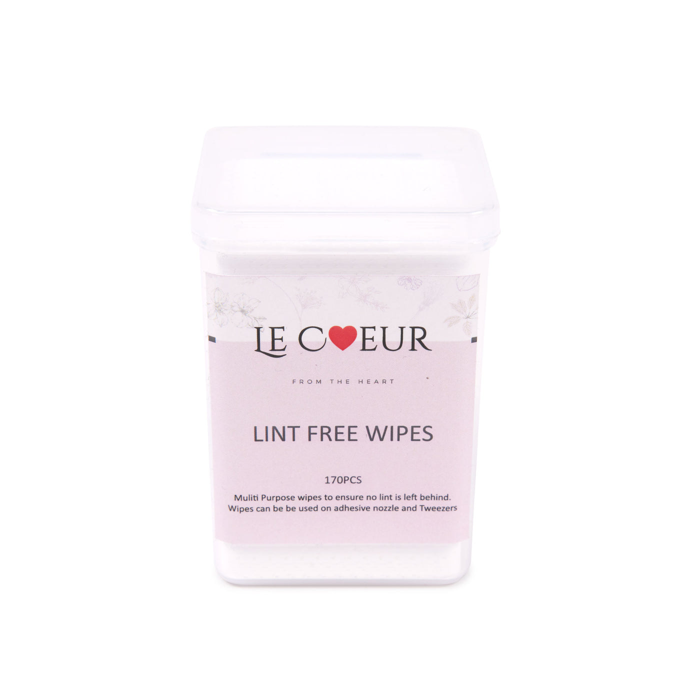 Le Coeur Lint Free Wipes (170 sheets)